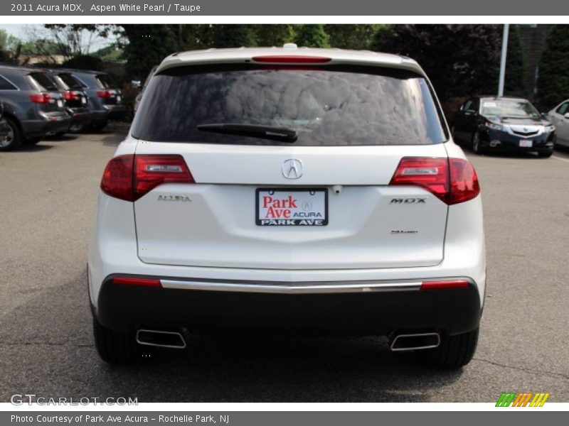 Aspen White Pearl / Taupe 2011 Acura MDX