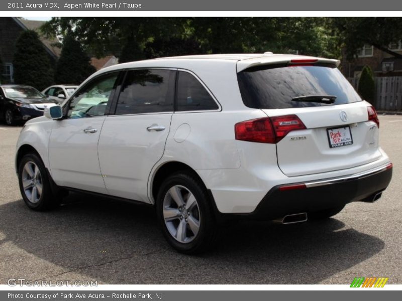 Aspen White Pearl / Taupe 2011 Acura MDX