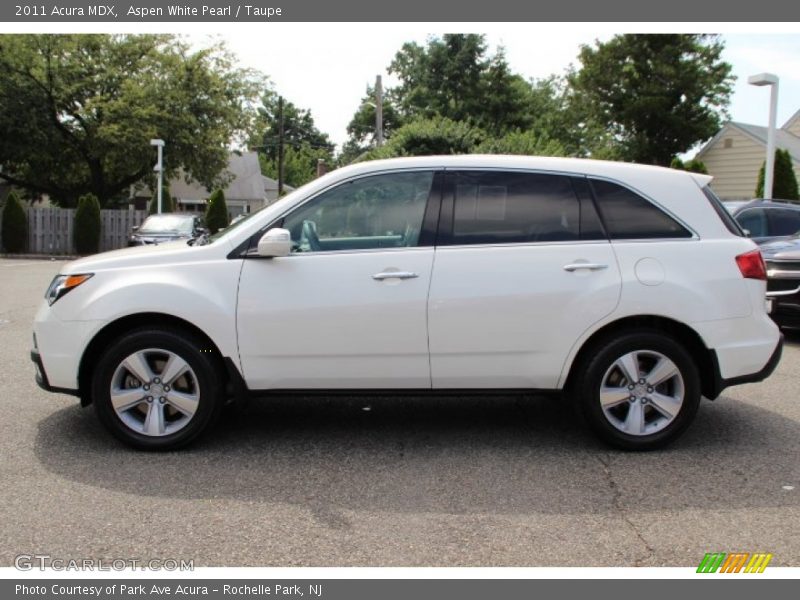 Aspen White Pearl / Taupe 2011 Acura MDX