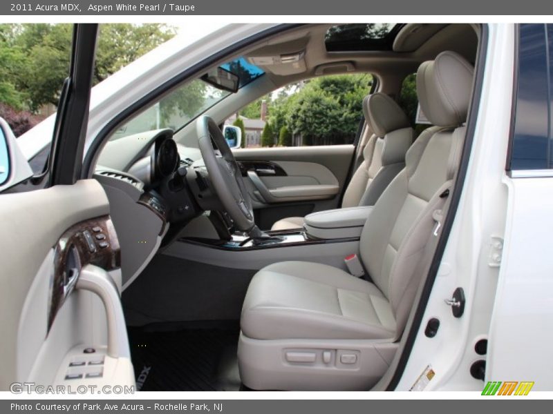 Aspen White Pearl / Taupe 2011 Acura MDX