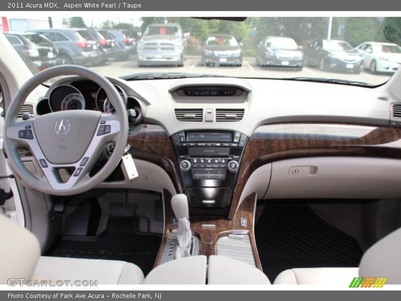 Aspen White Pearl / Taupe 2011 Acura MDX