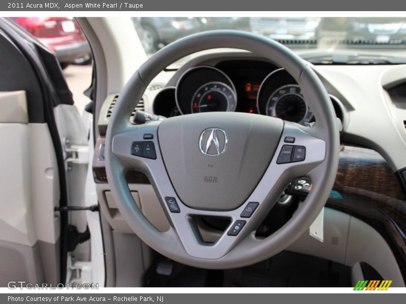 Aspen White Pearl / Taupe 2011 Acura MDX