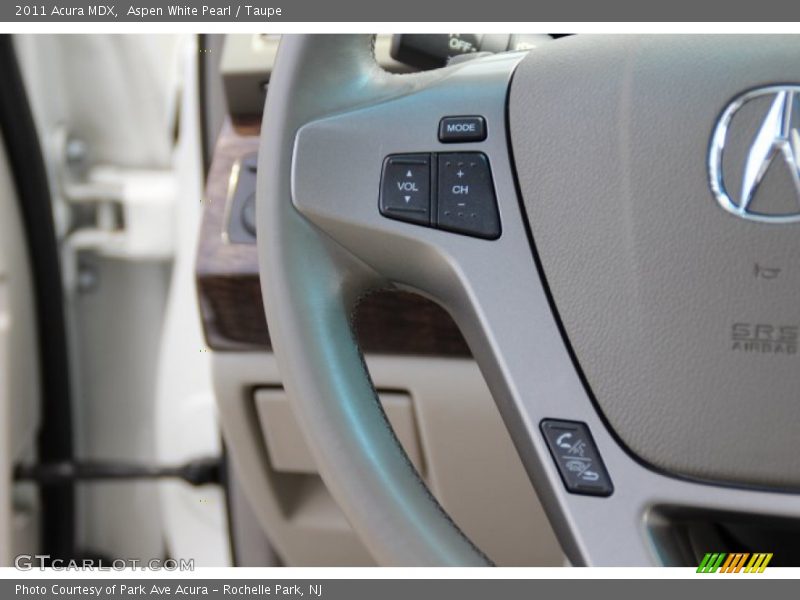 Aspen White Pearl / Taupe 2011 Acura MDX