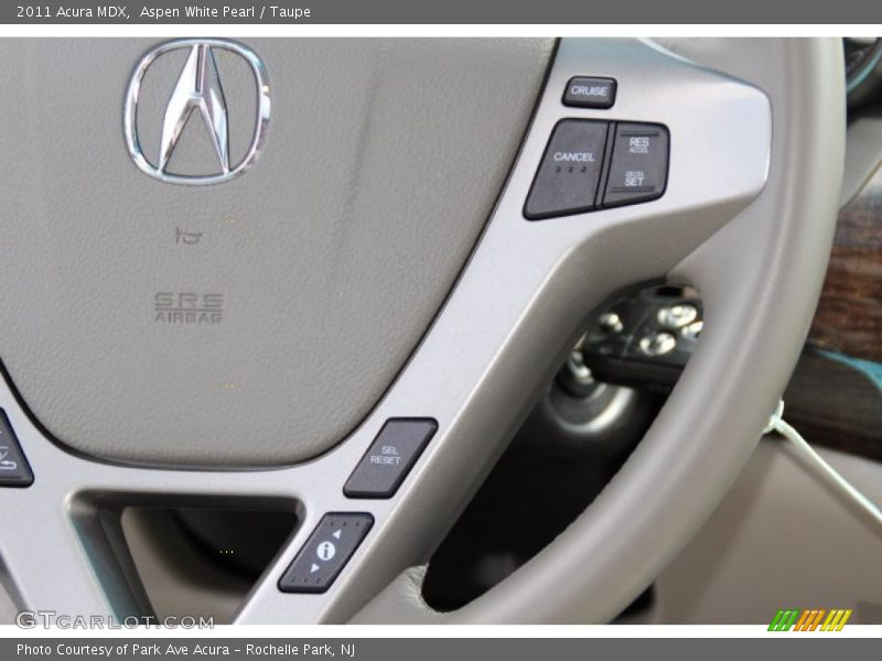 Aspen White Pearl / Taupe 2011 Acura MDX