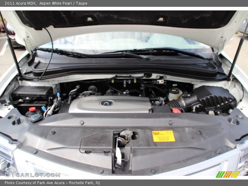 Aspen White Pearl / Taupe 2011 Acura MDX