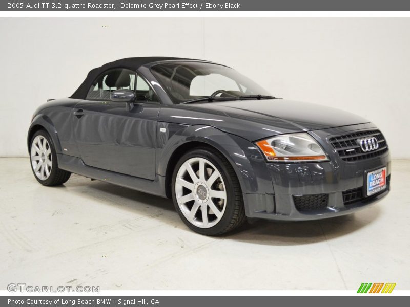 Dolomite Grey Pearl Effect / Ebony Black 2005 Audi TT 3.2 quattro Roadster