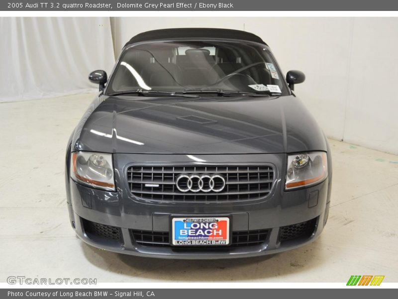 Dolomite Grey Pearl Effect / Ebony Black 2005 Audi TT 3.2 quattro Roadster