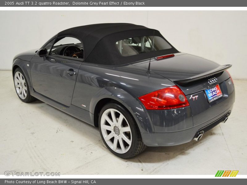 Dolomite Grey Pearl Effect / Ebony Black 2005 Audi TT 3.2 quattro Roadster