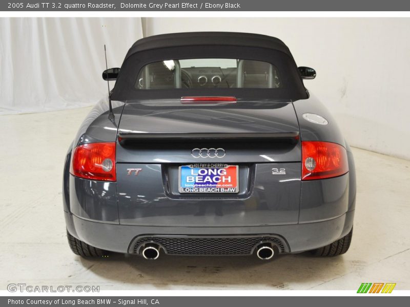 Dolomite Grey Pearl Effect / Ebony Black 2005 Audi TT 3.2 quattro Roadster