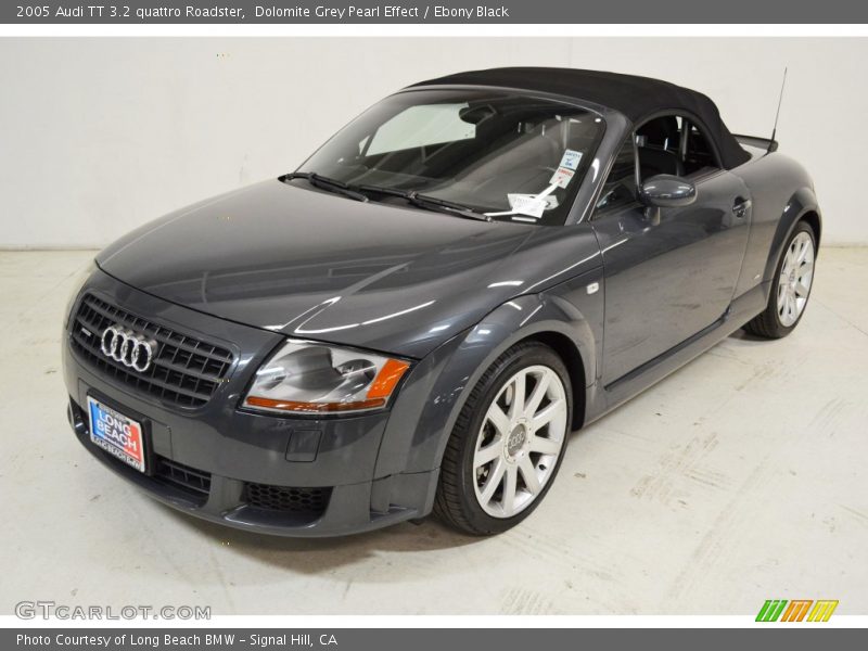 Dolomite Grey Pearl Effect / Ebony Black 2005 Audi TT 3.2 quattro Roadster