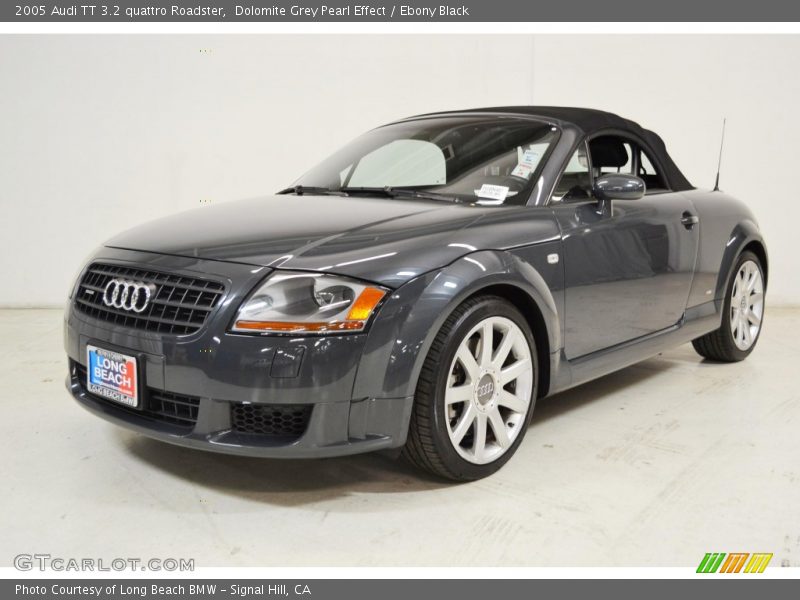 Dolomite Grey Pearl Effect / Ebony Black 2005 Audi TT 3.2 quattro Roadster