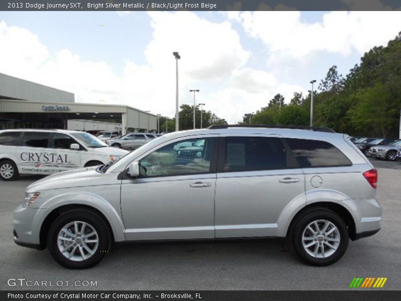 Bright Silver Metallic / Black/Light Frost Beige 2013 Dodge Journey SXT
