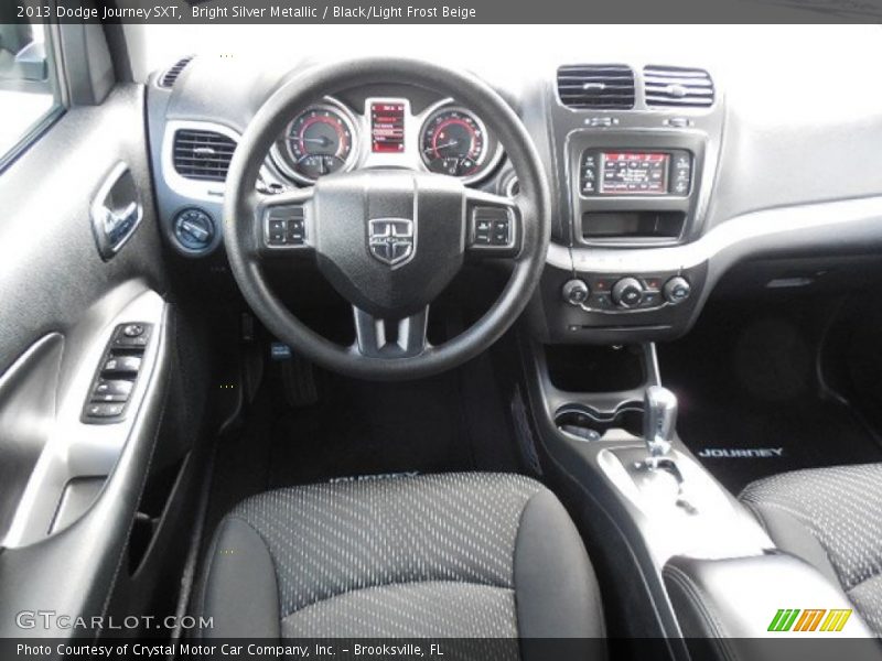 Bright Silver Metallic / Black/Light Frost Beige 2013 Dodge Journey SXT