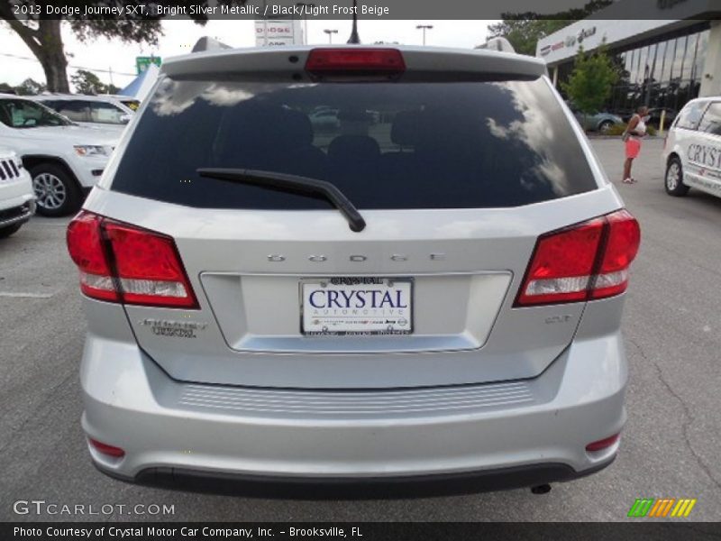 Bright Silver Metallic / Black/Light Frost Beige 2013 Dodge Journey SXT