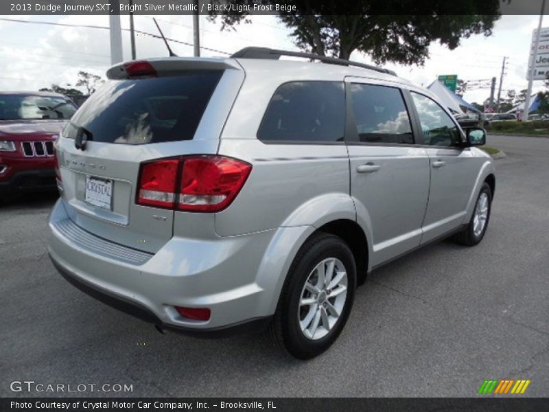 Bright Silver Metallic / Black/Light Frost Beige 2013 Dodge Journey SXT