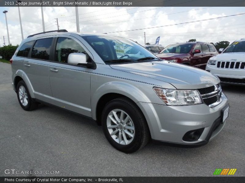 Bright Silver Metallic / Black/Light Frost Beige 2013 Dodge Journey SXT