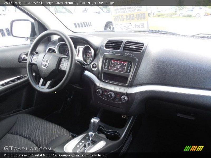 Bright Silver Metallic / Black/Light Frost Beige 2013 Dodge Journey SXT