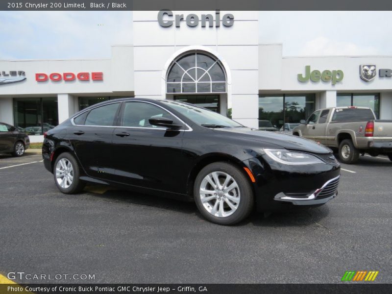 Black / Black 2015 Chrysler 200 Limited