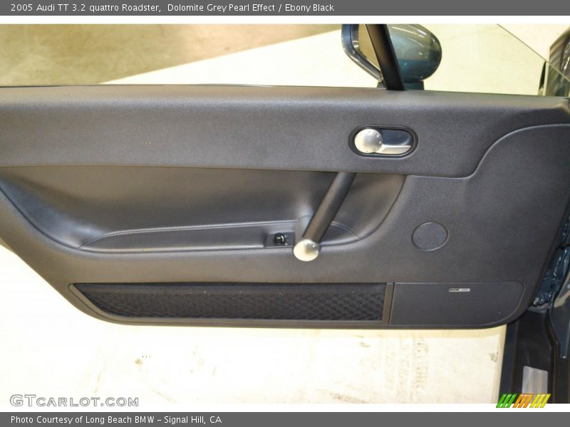 Dolomite Grey Pearl Effect / Ebony Black 2005 Audi TT 3.2 quattro Roadster