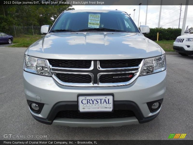 Bright Silver Metallic / Black/Light Frost Beige 2013 Dodge Journey SXT