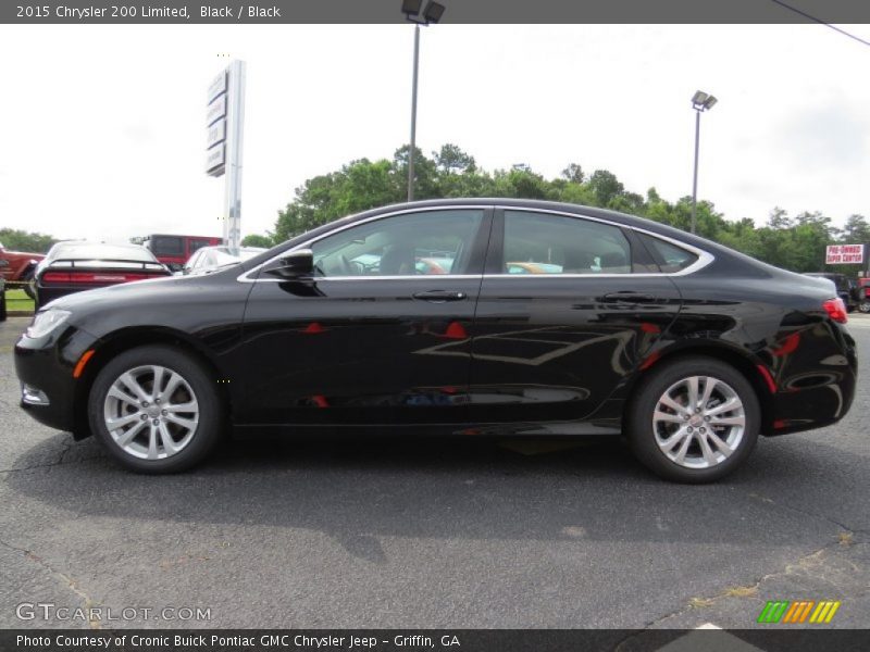 Black / Black 2015 Chrysler 200 Limited