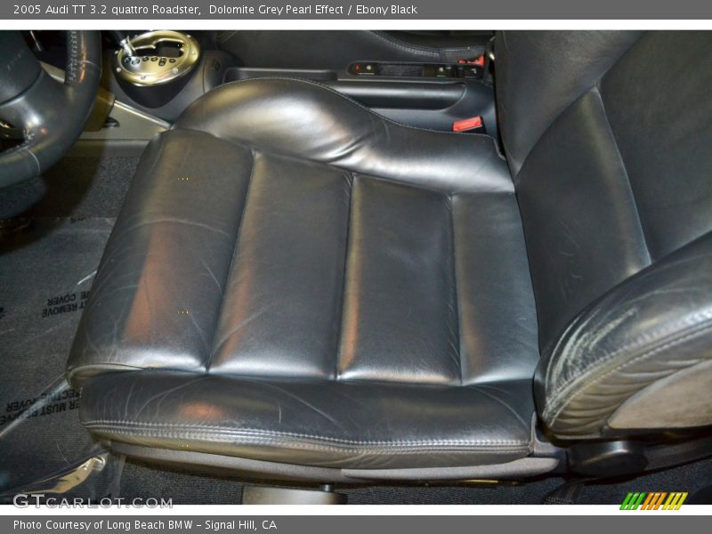 Dolomite Grey Pearl Effect / Ebony Black 2005 Audi TT 3.2 quattro Roadster