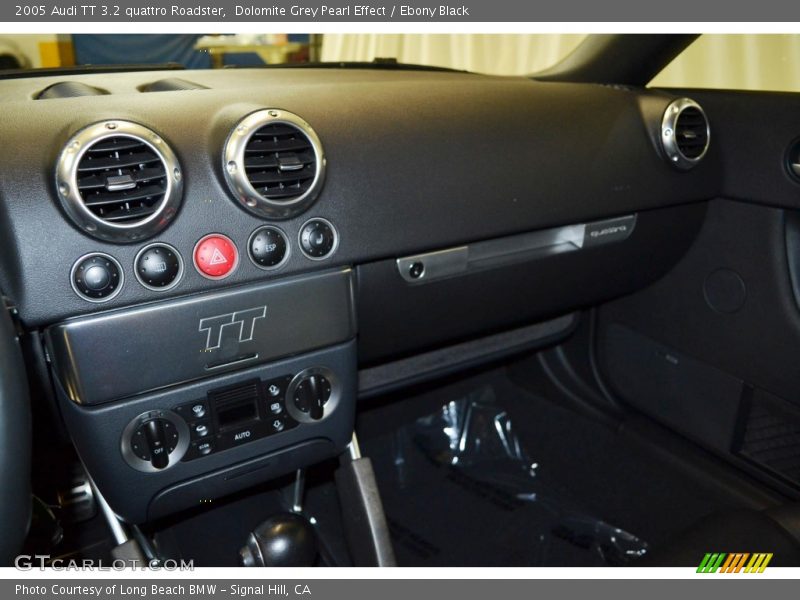 Dolomite Grey Pearl Effect / Ebony Black 2005 Audi TT 3.2 quattro Roadster