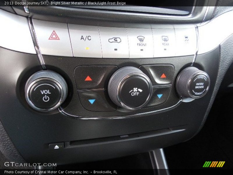 Bright Silver Metallic / Black/Light Frost Beige 2013 Dodge Journey SXT
