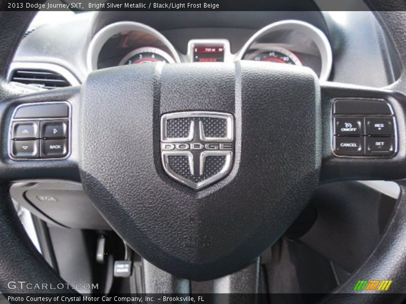Bright Silver Metallic / Black/Light Frost Beige 2013 Dodge Journey SXT