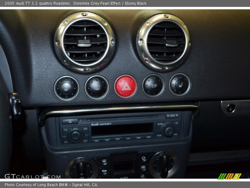 Dolomite Grey Pearl Effect / Ebony Black 2005 Audi TT 3.2 quattro Roadster