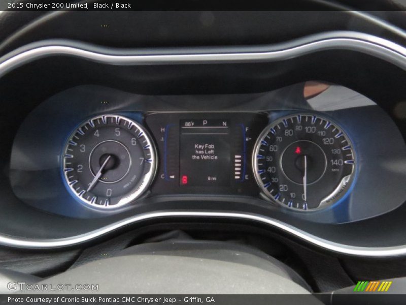 Black / Black 2015 Chrysler 200 Limited