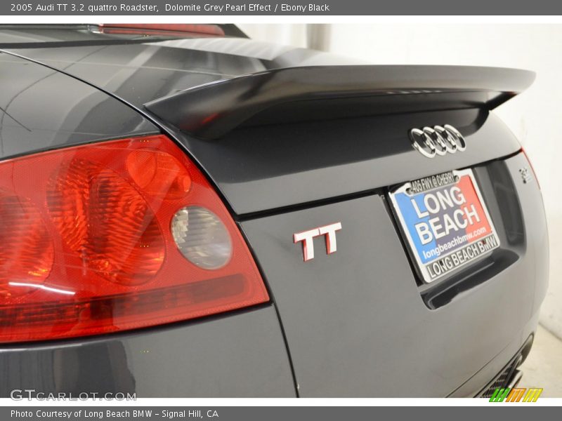 Dolomite Grey Pearl Effect / Ebony Black 2005 Audi TT 3.2 quattro Roadster