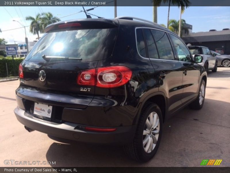 Deep Black Metallic / Charcoal 2011 Volkswagen Tiguan SE