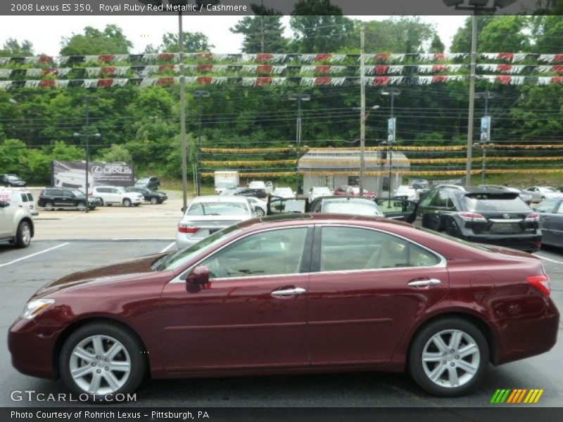 Royal Ruby Red Metallic / Cashmere 2008 Lexus ES 350
