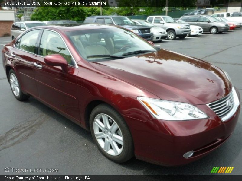 Royal Ruby Red Metallic / Cashmere 2008 Lexus ES 350
