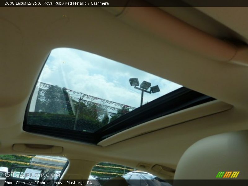 Royal Ruby Red Metallic / Cashmere 2008 Lexus ES 350