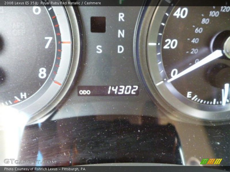 Royal Ruby Red Metallic / Cashmere 2008 Lexus ES 350