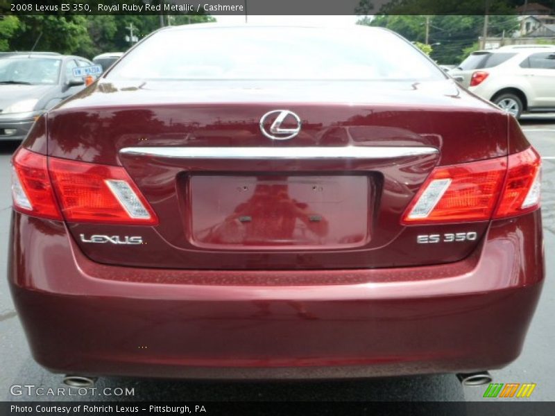 Royal Ruby Red Metallic / Cashmere 2008 Lexus ES 350