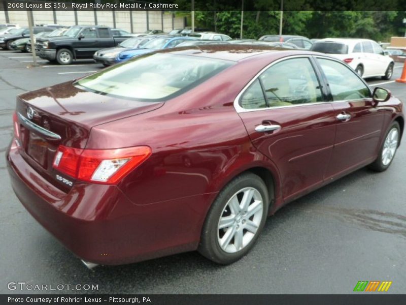 Royal Ruby Red Metallic / Cashmere 2008 Lexus ES 350