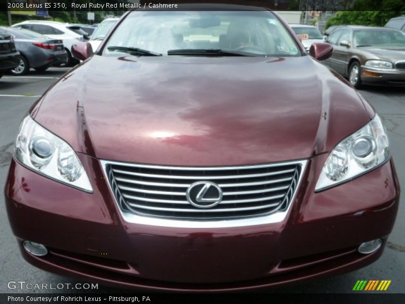 Royal Ruby Red Metallic / Cashmere 2008 Lexus ES 350