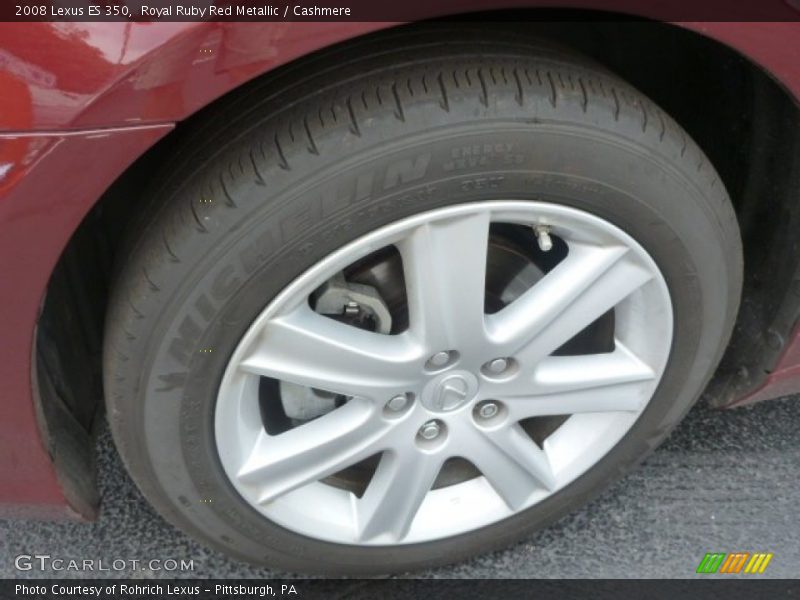 Royal Ruby Red Metallic / Cashmere 2008 Lexus ES 350
