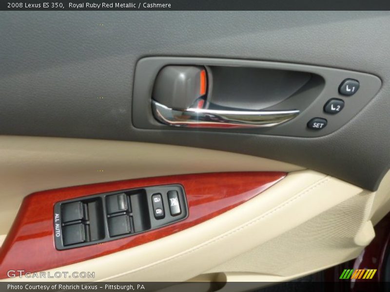 Royal Ruby Red Metallic / Cashmere 2008 Lexus ES 350