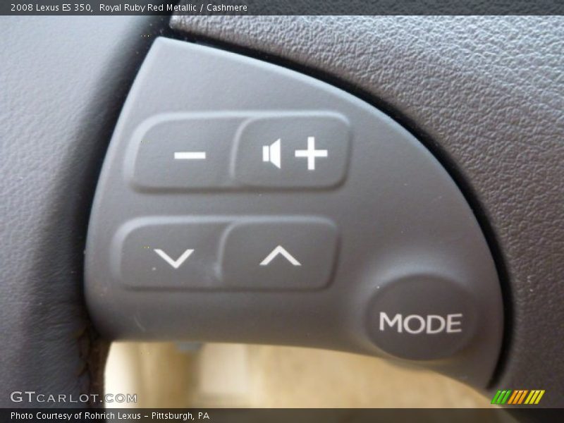 Royal Ruby Red Metallic / Cashmere 2008 Lexus ES 350