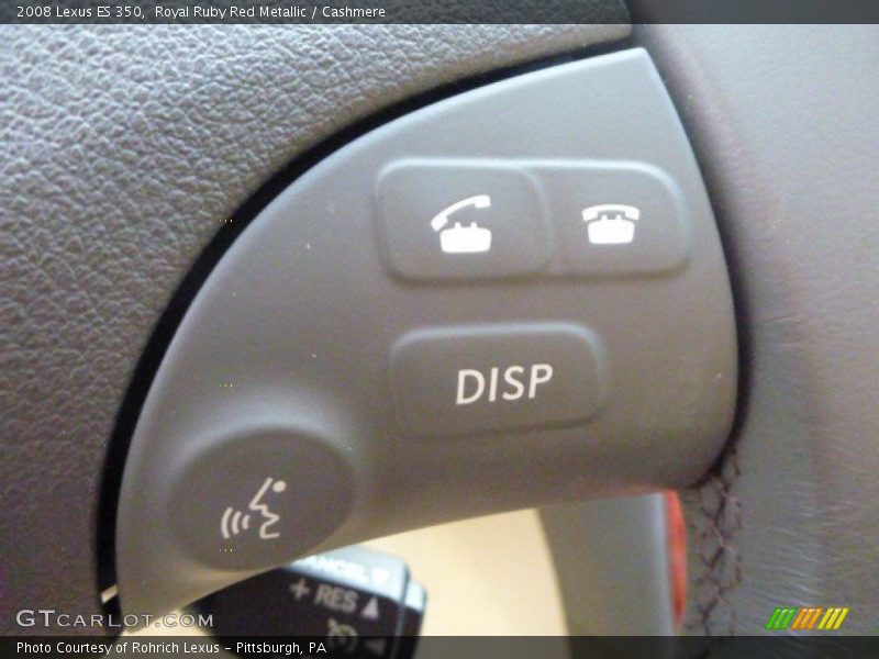 Royal Ruby Red Metallic / Cashmere 2008 Lexus ES 350