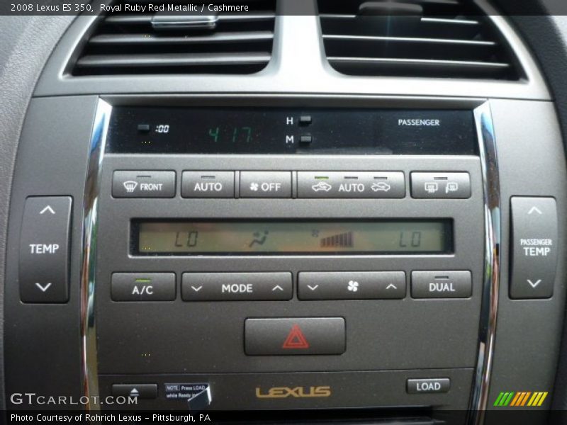 Royal Ruby Red Metallic / Cashmere 2008 Lexus ES 350