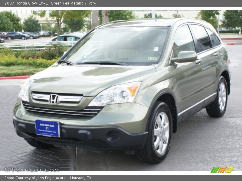 Green Tea Metallic / Ivory 2007 Honda CR-V EX-L