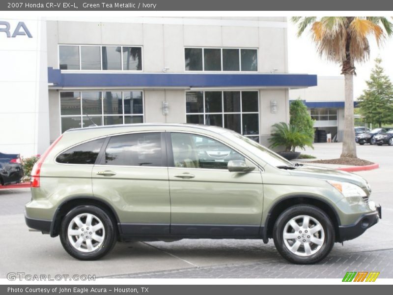 Green Tea Metallic / Ivory 2007 Honda CR-V EX-L