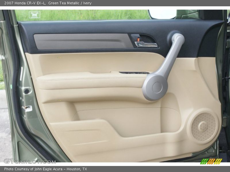 Green Tea Metallic / Ivory 2007 Honda CR-V EX-L