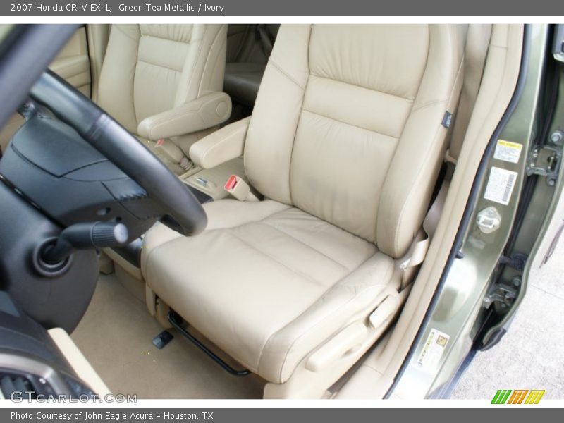 Green Tea Metallic / Ivory 2007 Honda CR-V EX-L