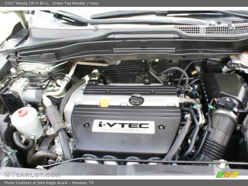 Green Tea Metallic / Ivory 2007 Honda CR-V EX-L